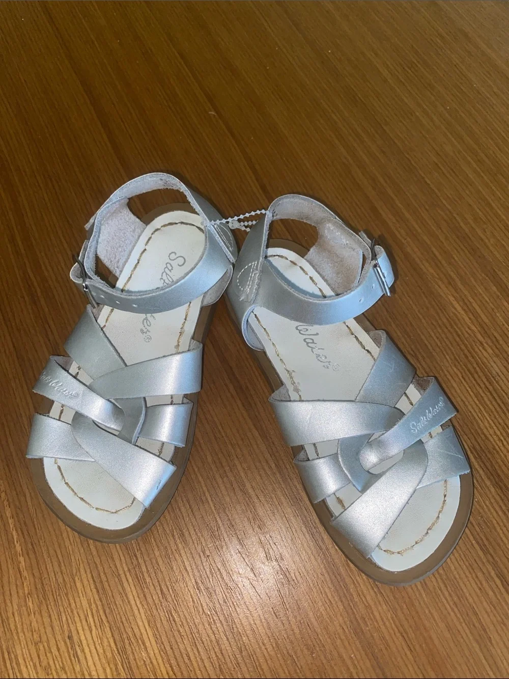 Salt water Sandals by Hoy Silver Toddler 8